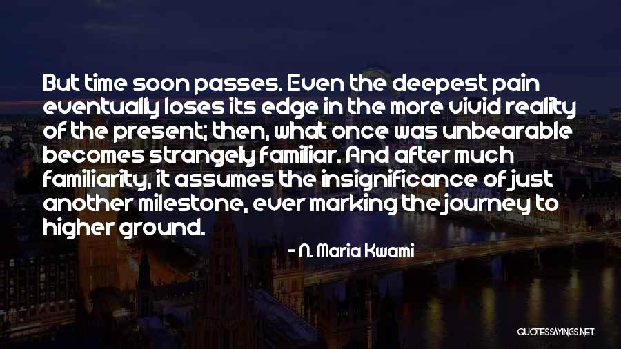 The More Time Passes Quotes By N. Maria Kwami The More Time Passes Quotes By N. Maria Kwami