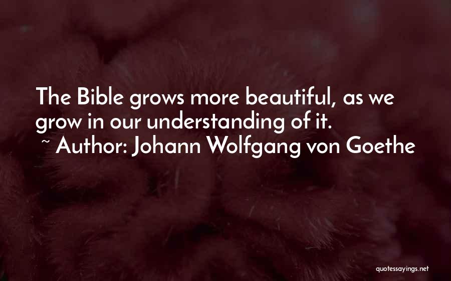 The More We Grow Quotes By Johann Wolfgang Von Goethe