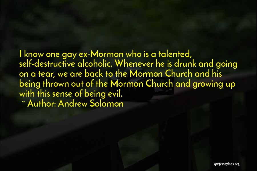 The Mormon Church Quotes By Andrew Solomon