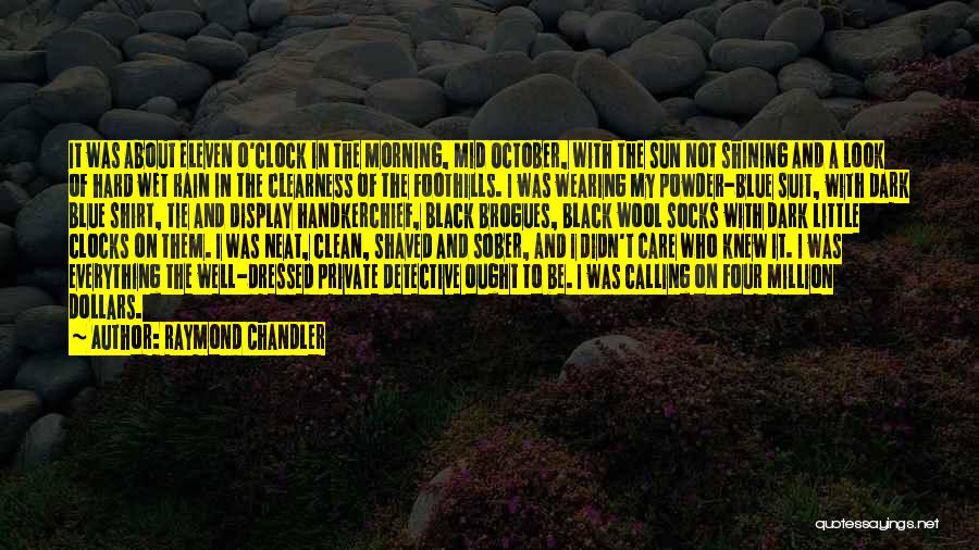 The Morning Rain Quotes By Raymond Chandler