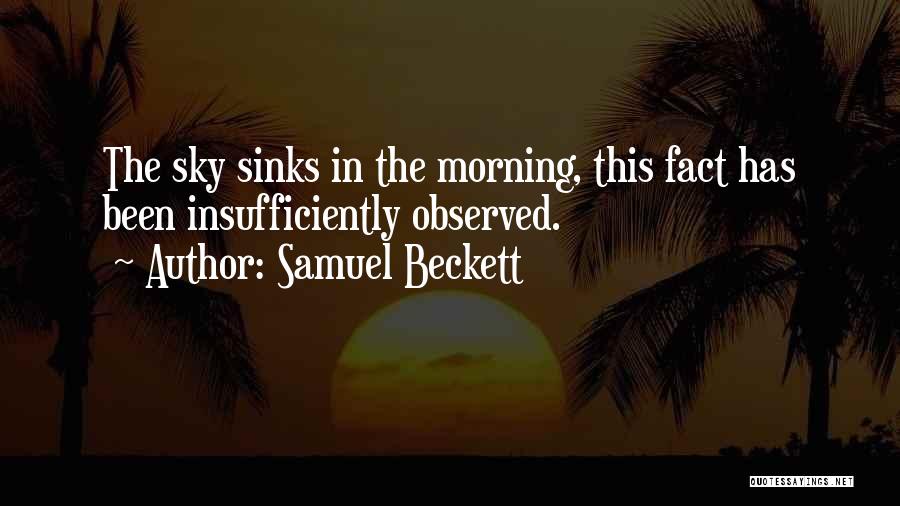 The Morning Sky Quotes By Samuel Beckett