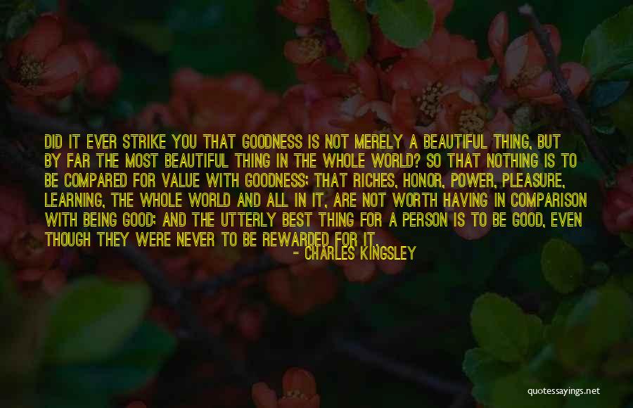 The Most Beautiful Person In The World Quotes By Charles Kingsley The Most Beautiful Person In The World Quotes By Charles Kingsley