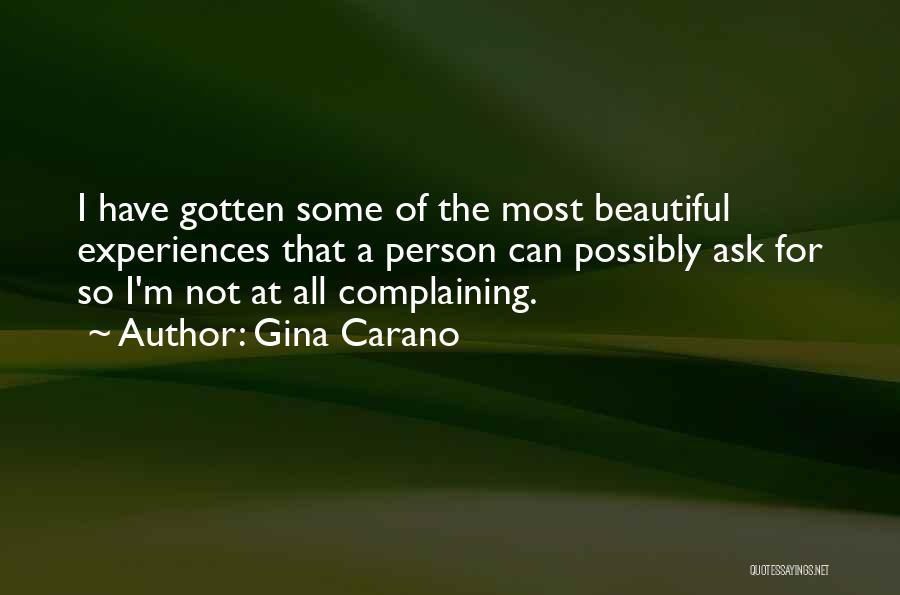 The Most Beautiful Person Quotes By Gina Carano