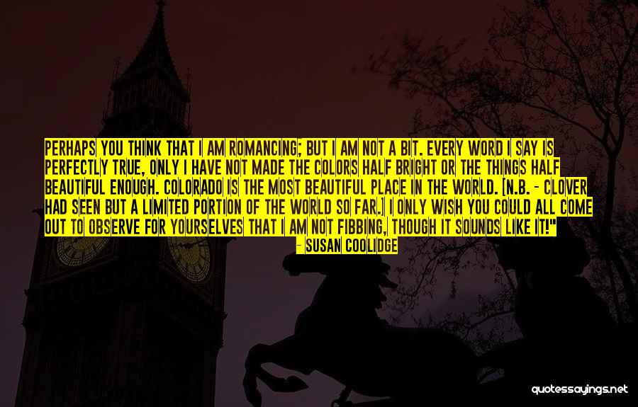 The Most Beautiful Place In The World Quotes By Susan Coolidge