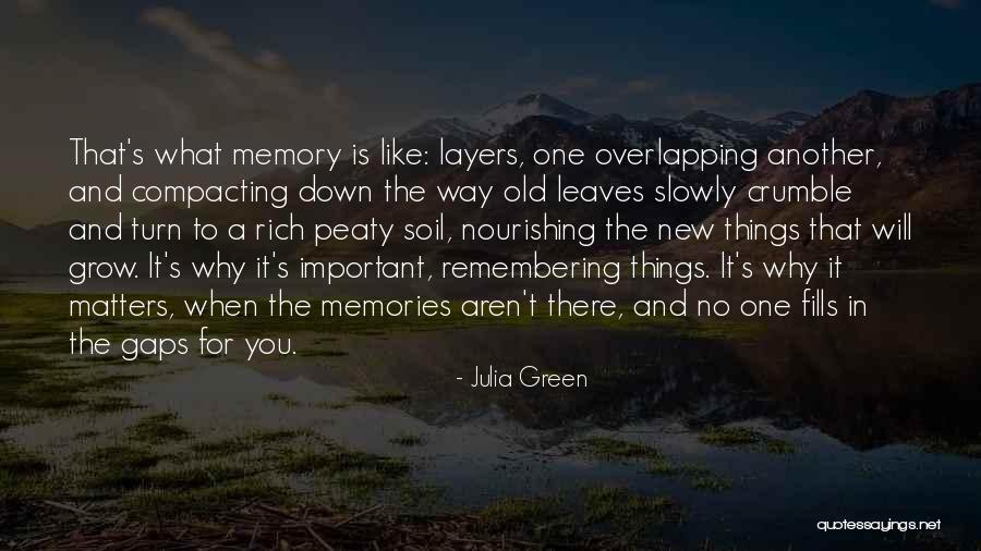 The Most Important Things In Life Aren't Things Quotes By Julia Green The Most Important Things In Life Aren't Things Quotes By Julia Green