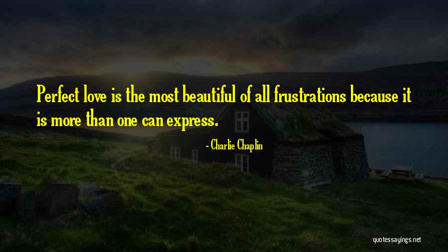 The Most Perfect Love Quotes By Charlie Chaplin