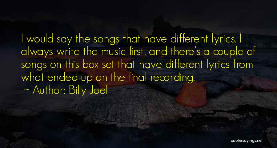 The Music Box Quotes By Billy Joel