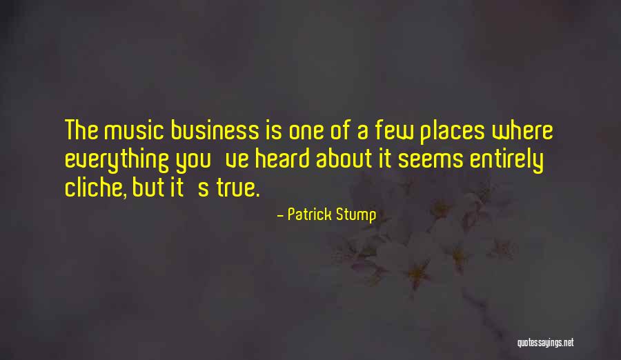 The Music Business Quotes By Patrick Stump