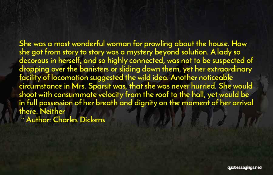 The Mystery Of A Woman Quotes By Charles Dickens