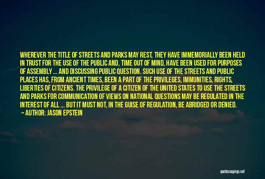 The National Assembly Quotes By Jason Epstein