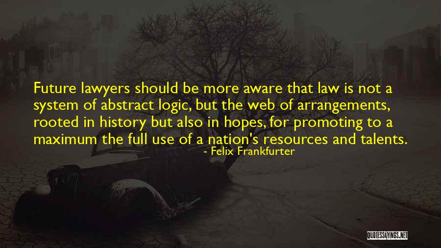The Nation's Future Quotes By Felix Frankfurter The Nation's Future Quotes By Felix Frankfurter