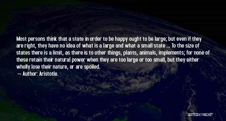 The Natural Order Of Things Quotes By Aristotle.