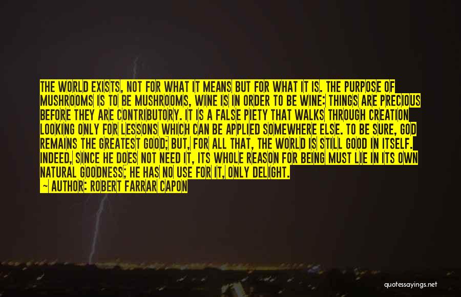The Natural Order Of Things Quotes By Robert Farrar Capon