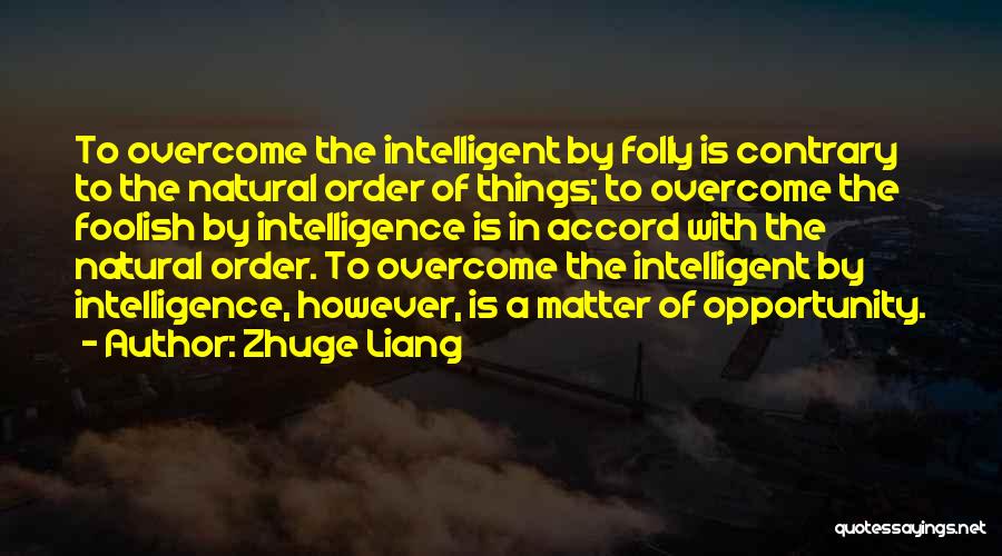 The Natural Order Of Things Quotes By Zhuge Liang