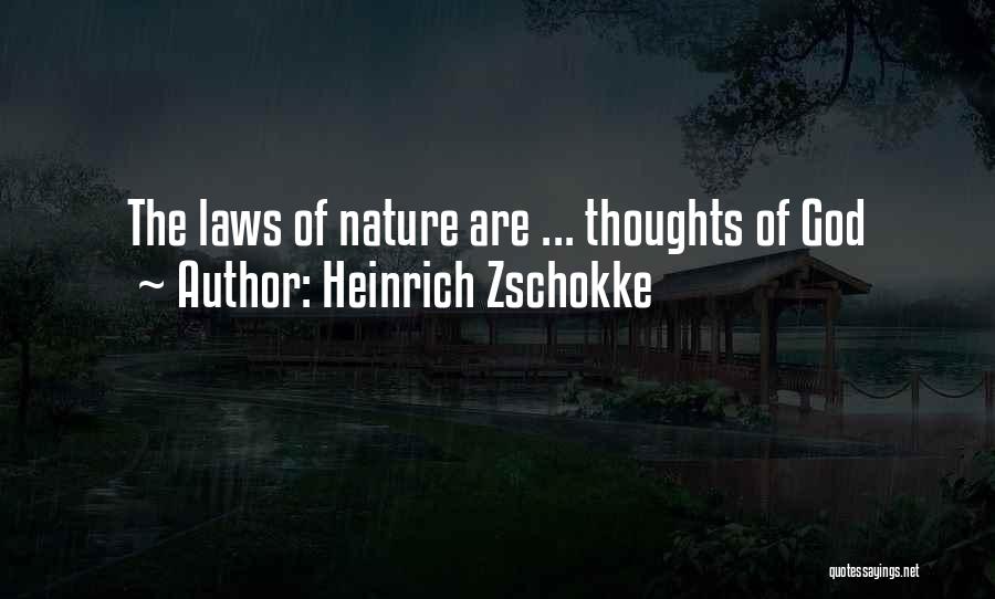 The Nature Of God Quotes By Heinrich Zschokke