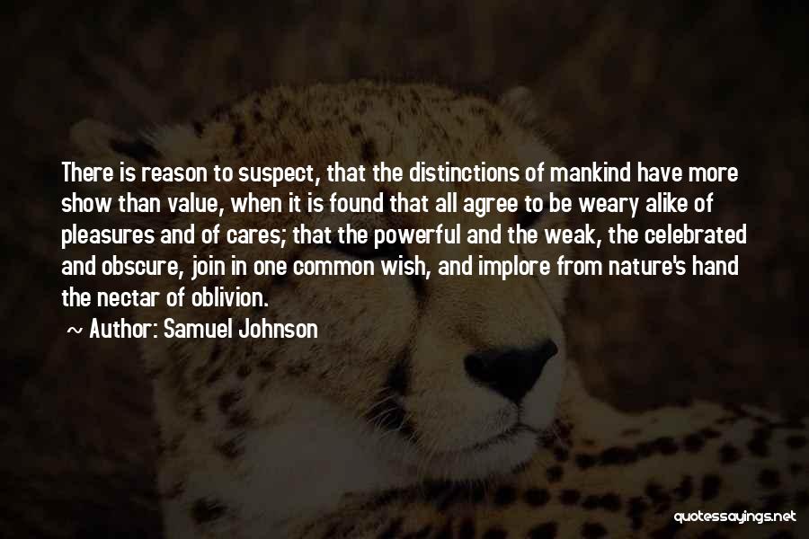 The Nature Of Humanity Quotes By Samuel Johnson