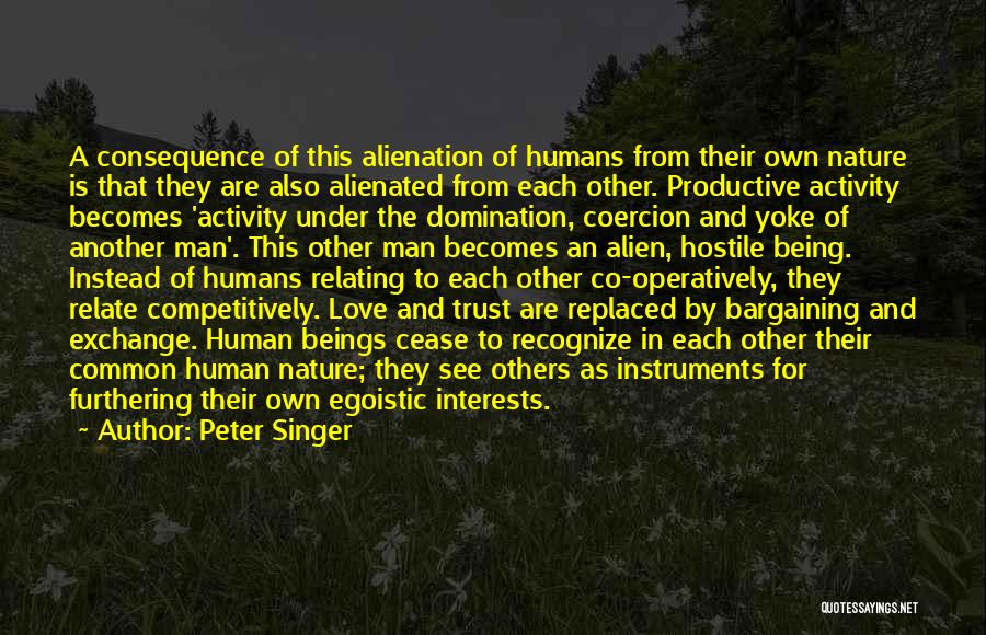 The Nature Of Humans Quotes By Peter Singer