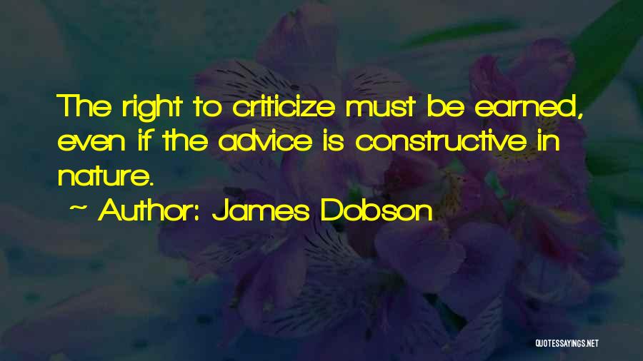 The Nature Quotes By James Dobson