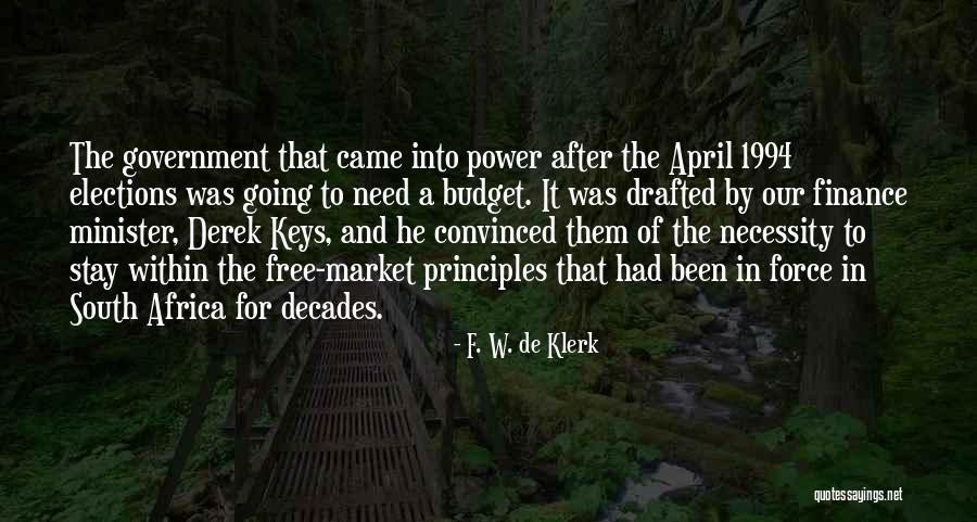 The Necessity Of Government Quotes By F. W. De Klerk The Necessity Of Government Quotes By F. W. De Klerk