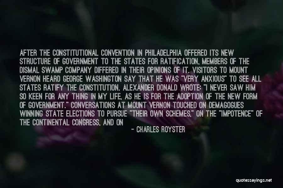 The New Constitution Quotes By Charles Royster