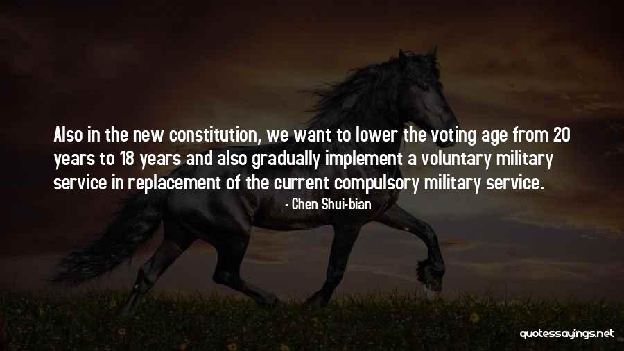 The New Constitution Quotes By Chen Shui-bian