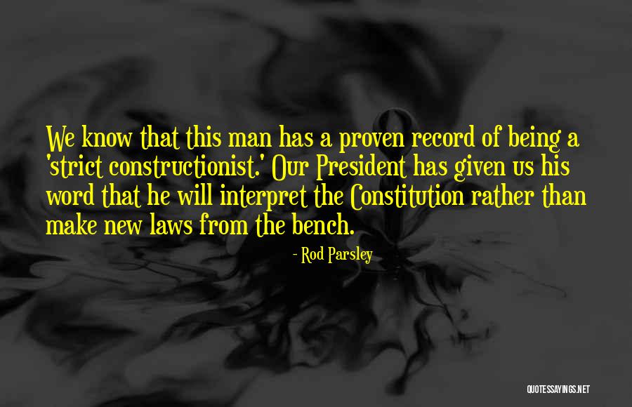 The New Constitution Quotes By Rod Parsley