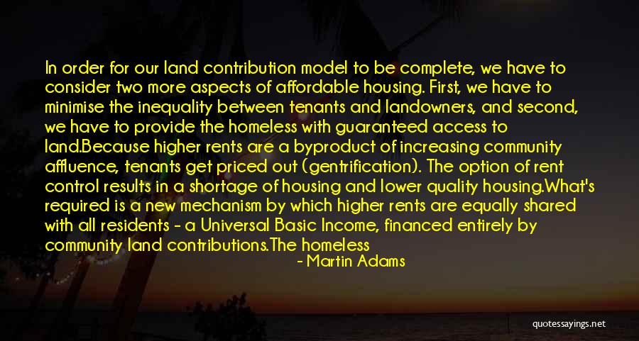 The New Tenants Quotes By Martin Adams