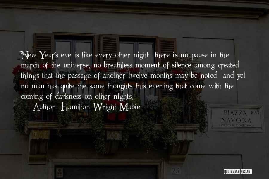 The New Year Coming Quotes By Hamilton Wright Mabie