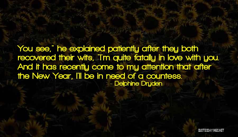 The New Year Love Quotes By Delphine Dryden