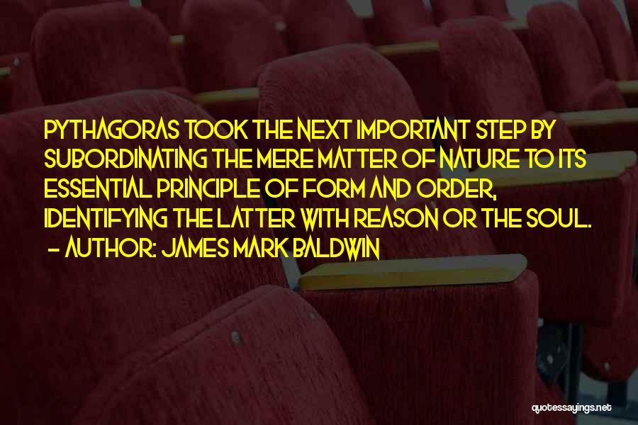 The Next Step Quotes By James Mark Baldwin