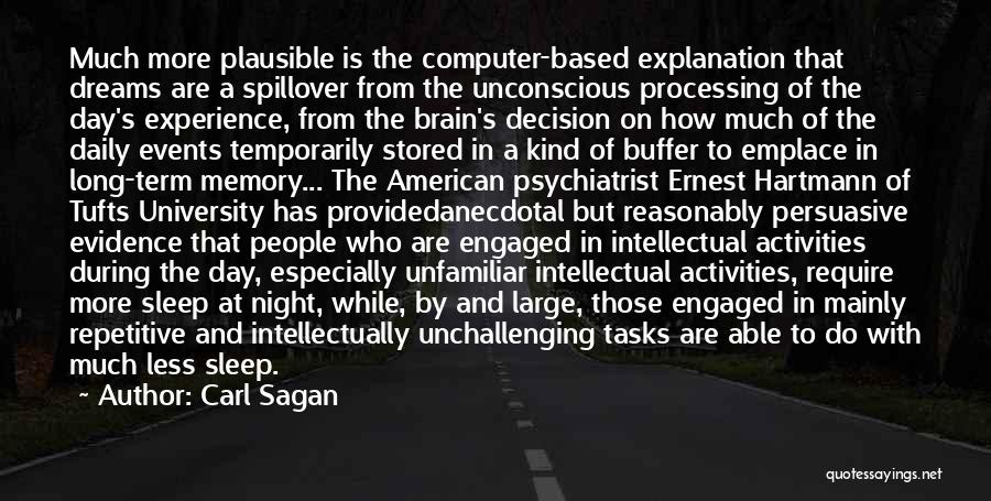 The Night And Dreams Quotes By Carl Sagan