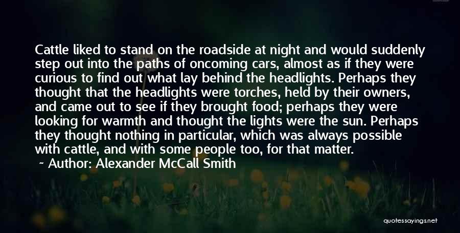 The Night Lights Quotes By Alexander McCall Smith