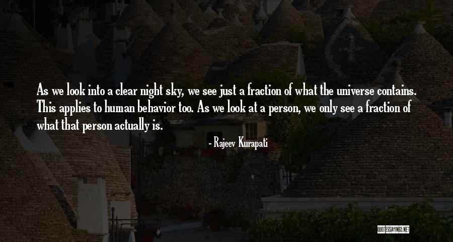 The Night Sky Quotes By Rajeev Kurapati