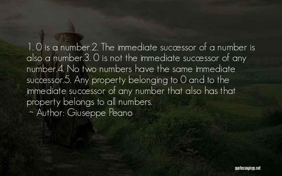 The Number 2 Quotes By Giuseppe Peano