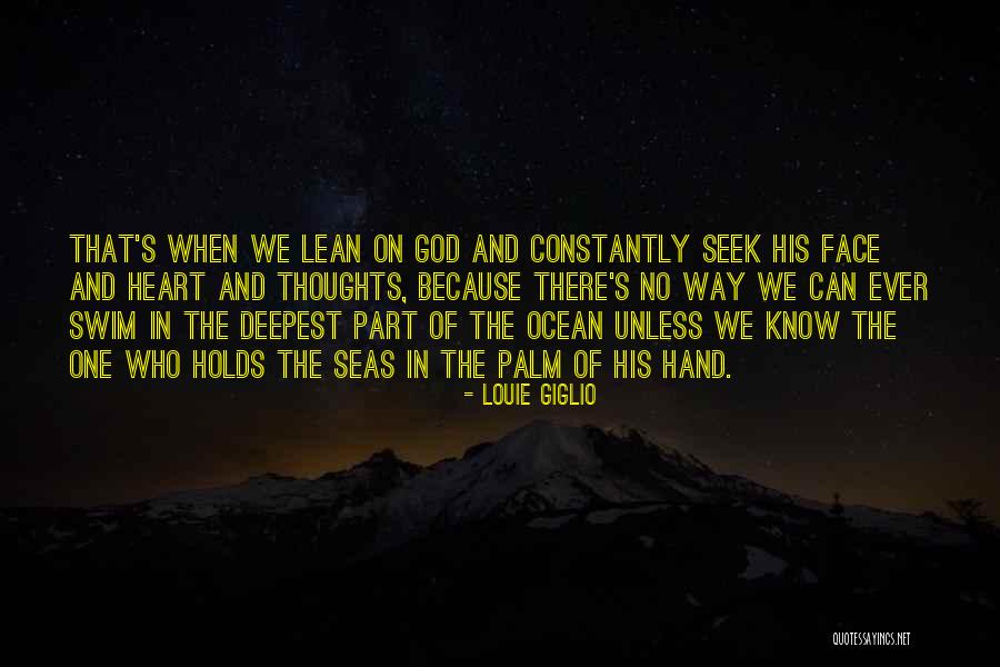 The Ocean And God Quotes By Louie Giglio