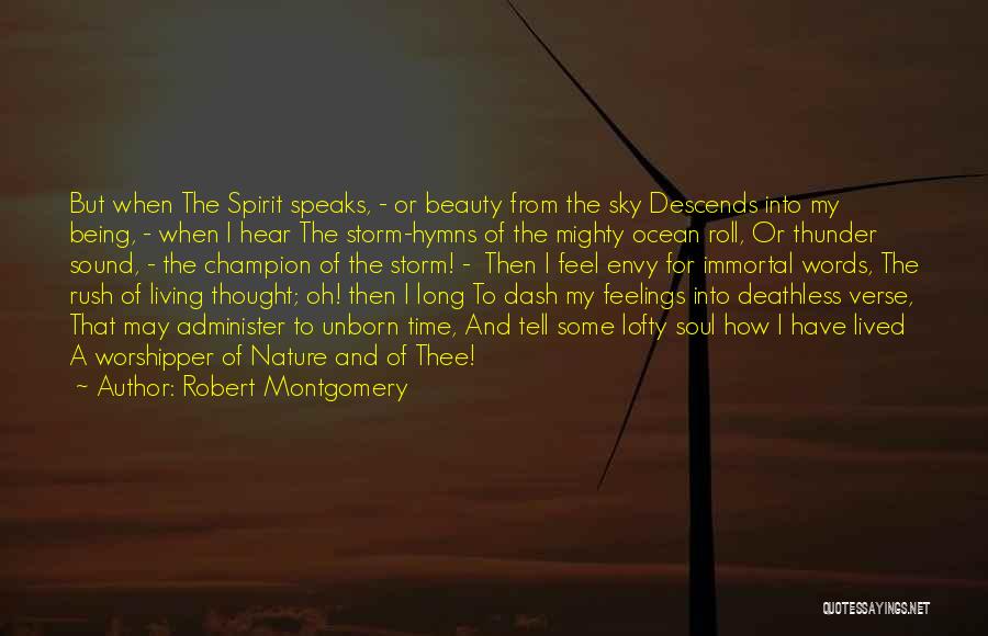 The Ocean And Soul Quotes By Robert Montgomery