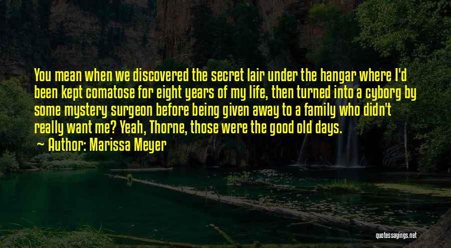 The Old Days Quotes By Marissa Meyer
