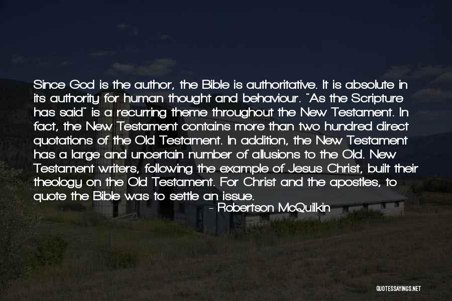 The Old Testament Quotes By Robertson McQuilkin