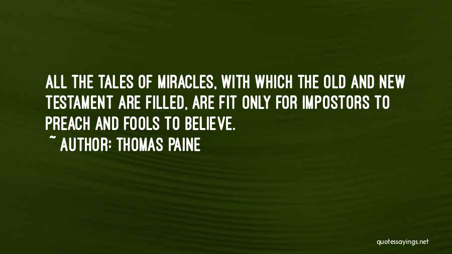 The Old Testament Quotes By Thomas Paine