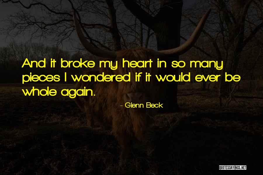 The One Who Broke Your Heart Quotes By Glenn Beck