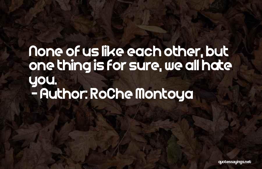 The One You Hate Quotes By RoChe Montoya