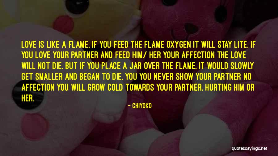 The One You Love Hurting You Quotes By Chiyoko