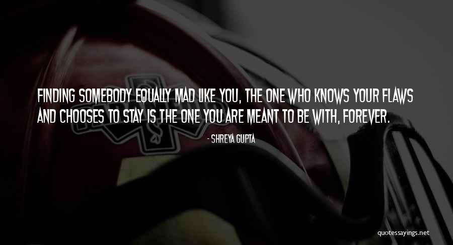 The One You're Meant To Be With Quotes By Shreya Gupta The One You're Meant To Be With Quotes By Shreya Gupta