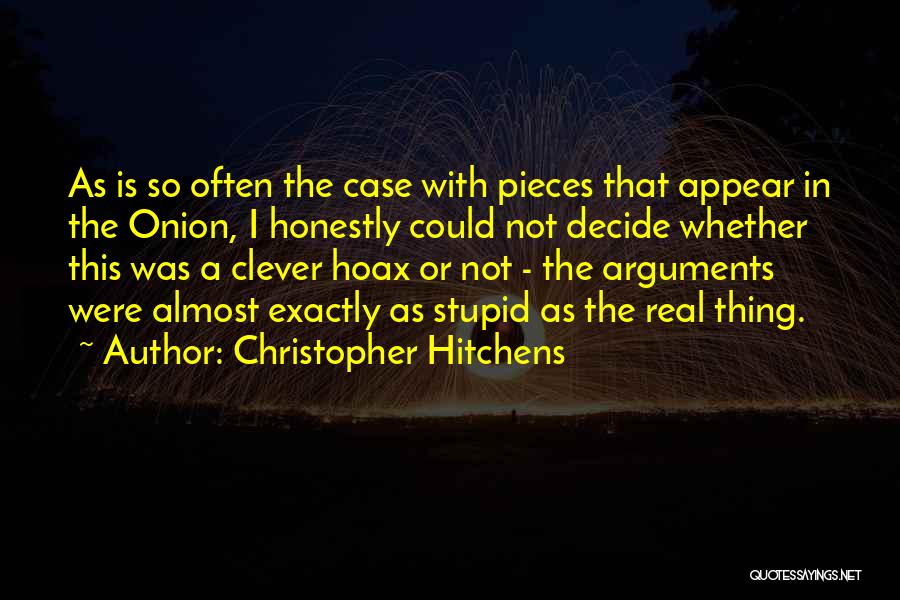 The Onion Quotes By Christopher Hitchens