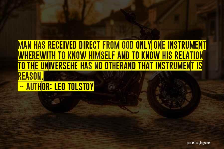 The Only Reason Quotes By Leo Tolstoy