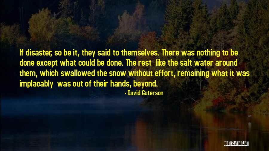 The Other David Guterson Quotes By David Guterson