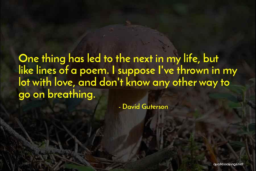 The Other David Guterson Quotes By David Guterson