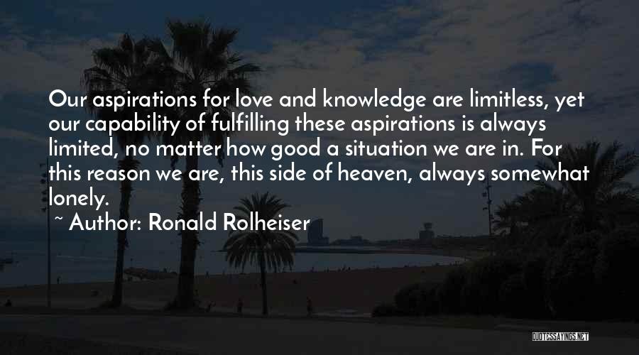 The Other Side Of Heaven Love Quotes By Ronald Rolheiser