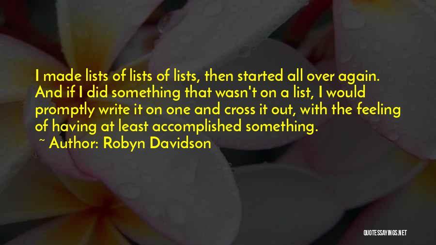 The Out List Quotes By Robyn Davidson