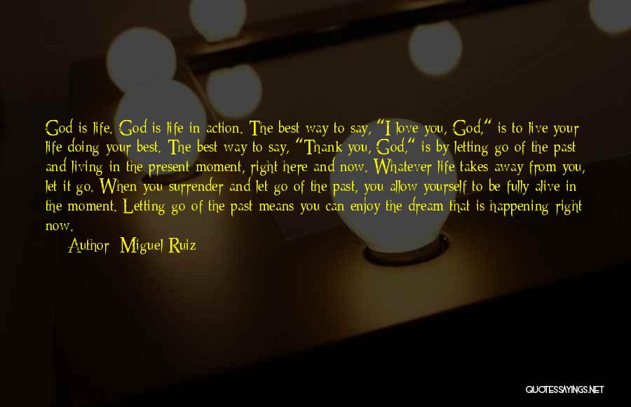 The Past And Letting Go Quotes By Miguel Ruiz